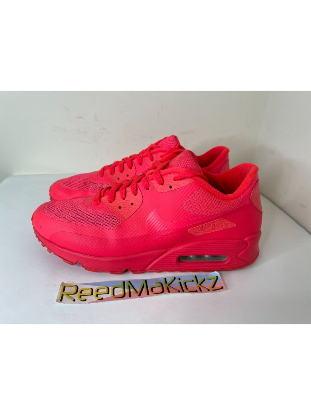 Nike Air Max 90 Hyperfuse Solar Pink NIKE ID Mens 10us PRE OWNED